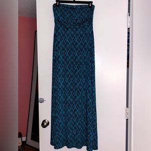 Teal and Navy Banana Republic Dress